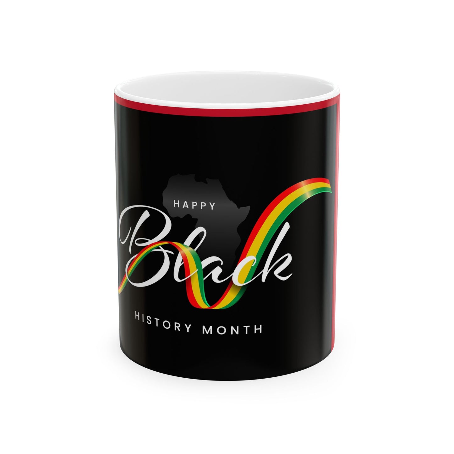 Happy Black History Month Ceramic Mug - Celebrate Diversity