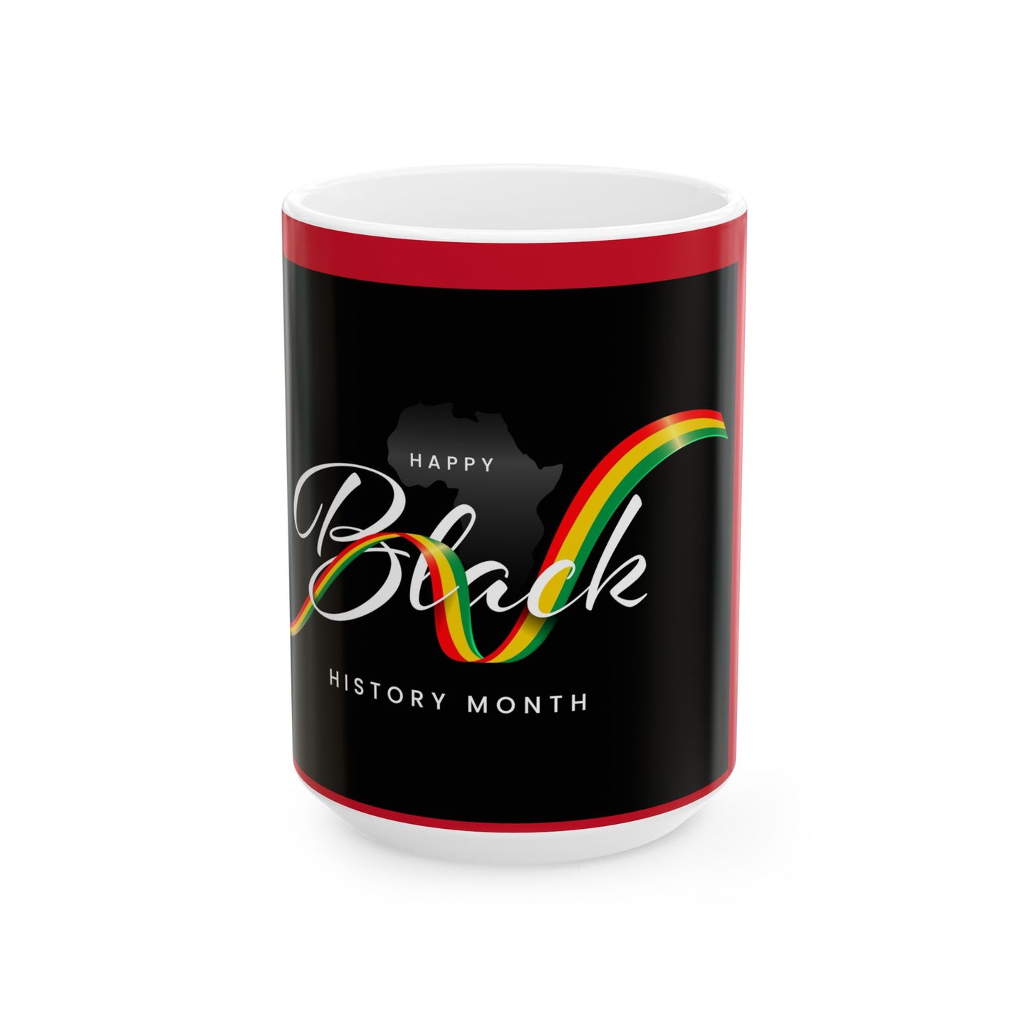 Happy Black History Month Ceramic Mug - Celebrate Diversity