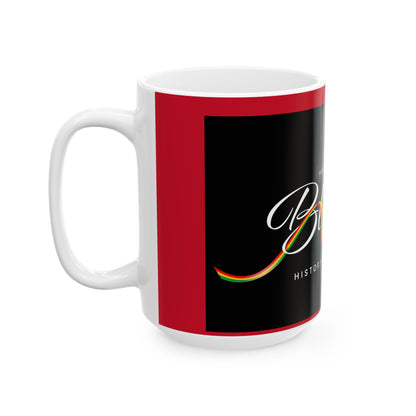 Happy Black History Month Ceramic Mug - Celebrate Diversity