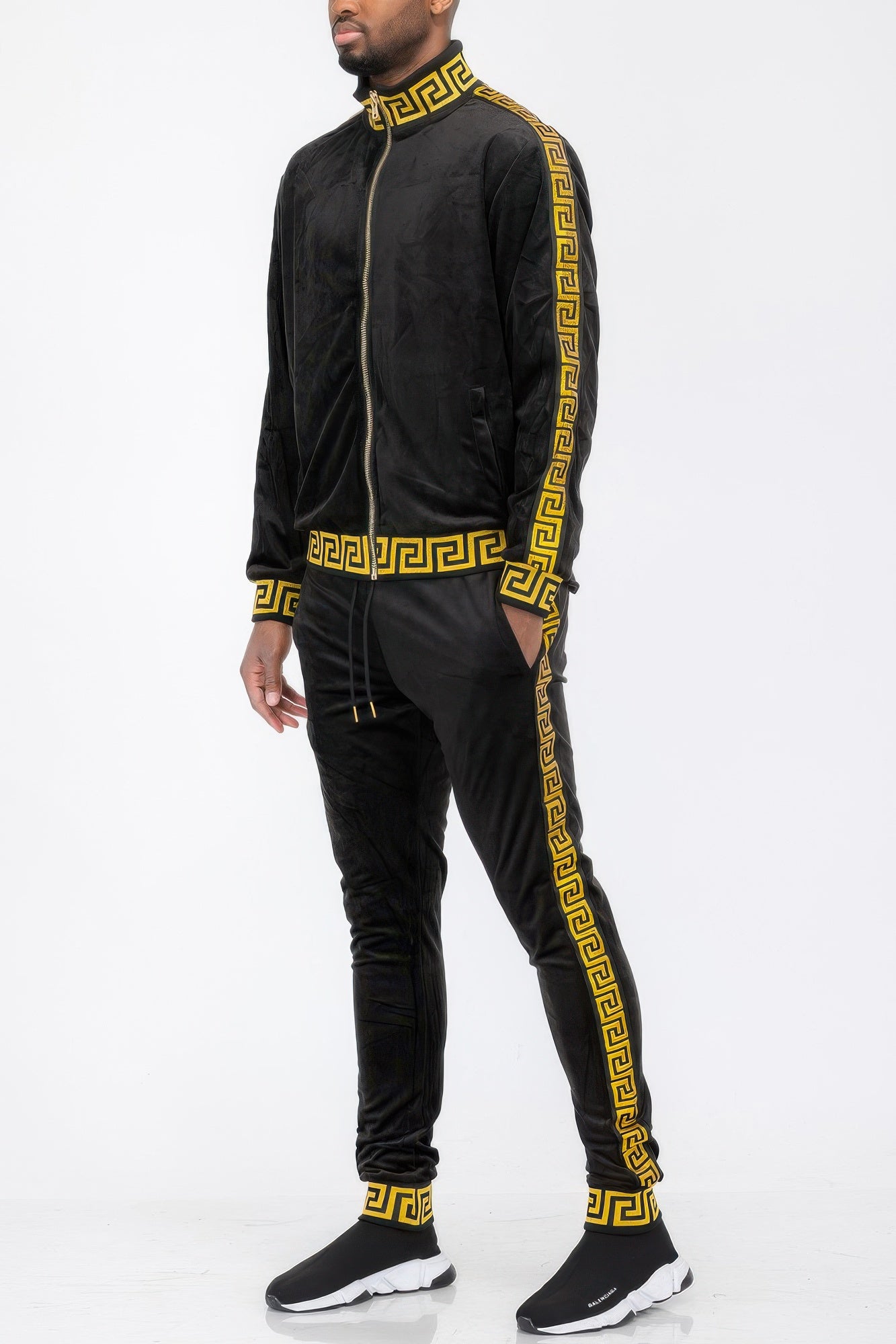 Track Set Velour Status Print Suit