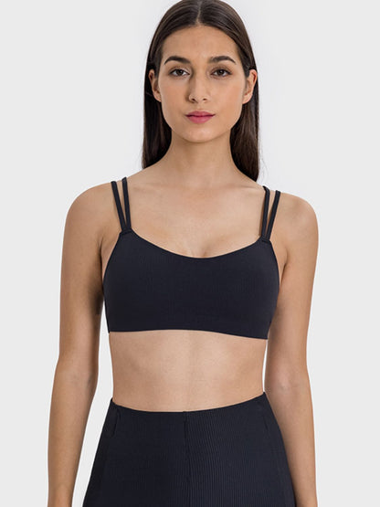 Scoop Neck Double Strap Active Cami